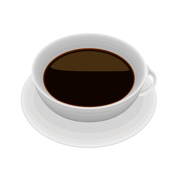 Isolated coffee cup on white background - Vector