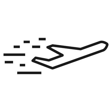 recommend clip art: boeing speed - minimal line web icon. simple vector illustration. concept for infographic, website or app.