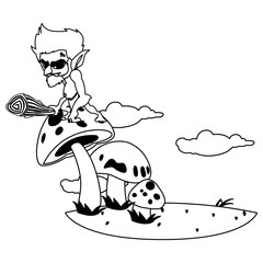 caveman gnome in the camp magic character