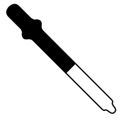 Isolated dropper icon on a white background - Vector