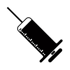 Isolated syringe icon on a white background - Vector