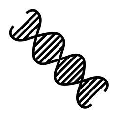 DNA atom structure icon on a white background - Vector