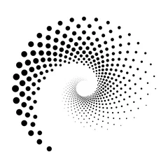 Poster Im Rahmen Design spiral dots backdrop © amicabel