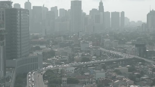 Time Lapse of Traffic in the BGC, Philippines