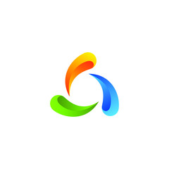 Colorful Abstract Circular Swirl Logo Round Shape for all business company with high end look