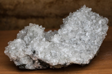 geological natural crystalline mineral white quartz stone