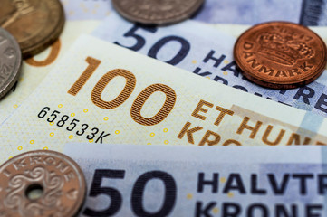 Danish kroner, currency from denmark in europe 