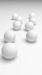 White abstract background. Lowpoly backdrop. Crumpled paper. 3D illustration