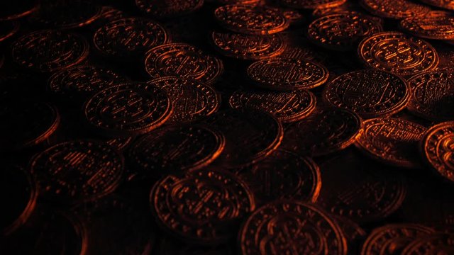 Candle Lights Up Treasure Coins