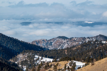 Fog Bank in the Colorado Rockies
