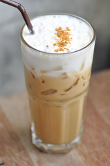 iced coffee or iced cappuccino, coffee