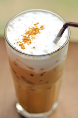 iced coffee or iced cappuccino, coffee