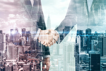 Teamwork and finance concept