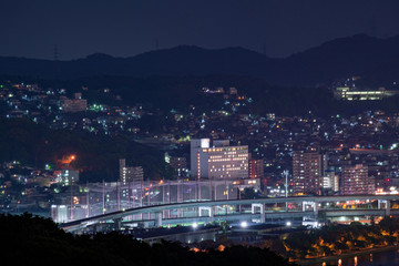 地方都市の夜景【福岡県】