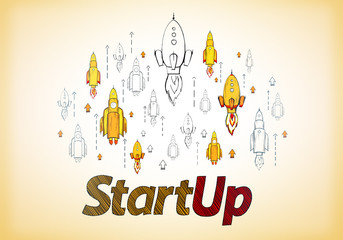 Startup and entrepreneurship concept