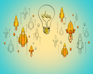 Startup and entrepreneurship concept