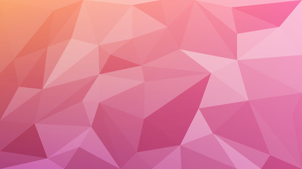 Colorful low poly crystal background. Low poly illustration, low polygon background. Polygon design pattern.  Vector illustration.