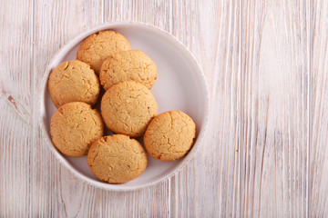 Peanut butter cookies on plate