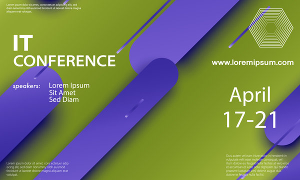 Conference announcement design template