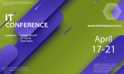 Conference announcement design template