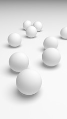 White abstract background. Lowpoly backdrop. Crumpled paper. 3D illustration