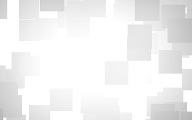White abstract background. Misty backdrop with grey squares. 3D illustration