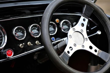 Obraz na płótnie Canvas car steering wheel