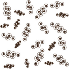 Fototapeta premium Seamless abstract pattern. No background. Vector graphics.