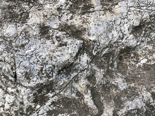 Gray stone background with black lines. gray rock surface texture