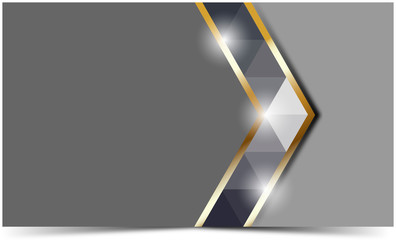 VIP card with golden elements.
