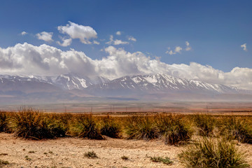 Desert scenery around the mid Atlas Mountains in Morocco