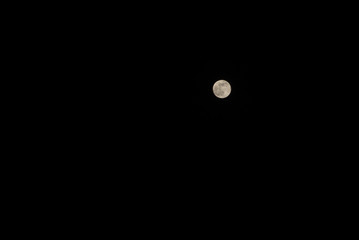 Full moon on the sky