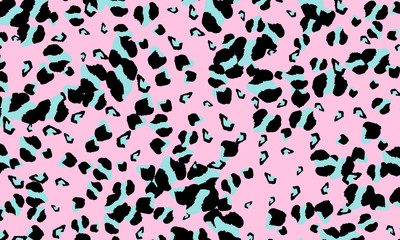 Leopard print design. Animal skin pattern.