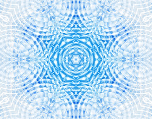 Fototapeta na wymiar Abstract blue background with concentric pattern
