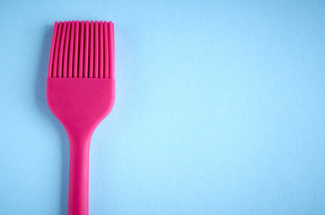 Silicone brush for prepare food, flat lay