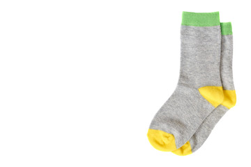 Warm winter childrens socks, cute cotton clothes