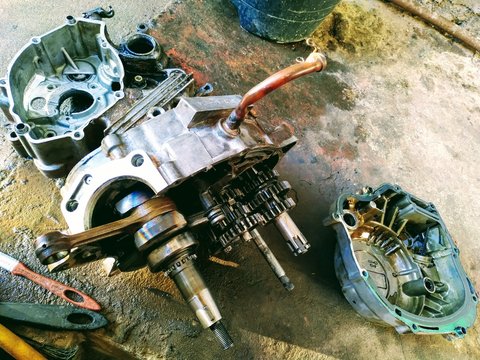 Motor aberto