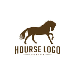 Horse Logo Design Icon Symbol. Horse Vector. Horse Silhouette