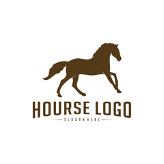 Horse Logo Design Icon Symbol. Horse Vector. Horse Silhouette