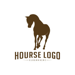 Horse Logo Design Icon Symbol. Horse Vector. Horse Silhouette