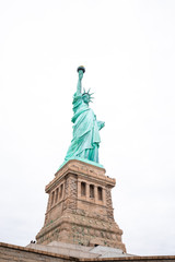 Fototapeta na wymiar USA. NEW YORK. MANHATTAN. MAY 2019: Statue of Liberty National Monument.