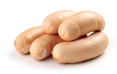 fresh boiled pork sausages