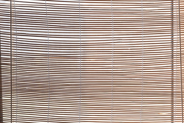 Straw natural blinds, jalousie. Straw twigs background texture suitable for any design.