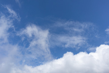 Naklejka na ściany i meble open blue cloud sky for background use