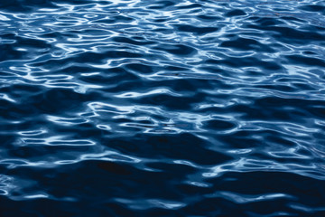 Obraz premium Beautiful shiny blue sea waves, background and texture