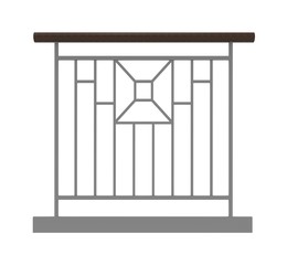 Fence isolated on White 3D Rendering