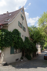Fototapeta na wymiar Historische Fachwerkhäuser in Heppenheim / Bergstrasse