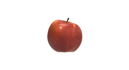 Red Apple Fruit isolated on White
