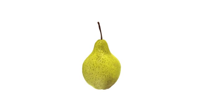 Pear Fruit isolated on White 3D Rendering