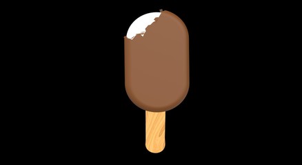 Summer ice cream 3D Rendering